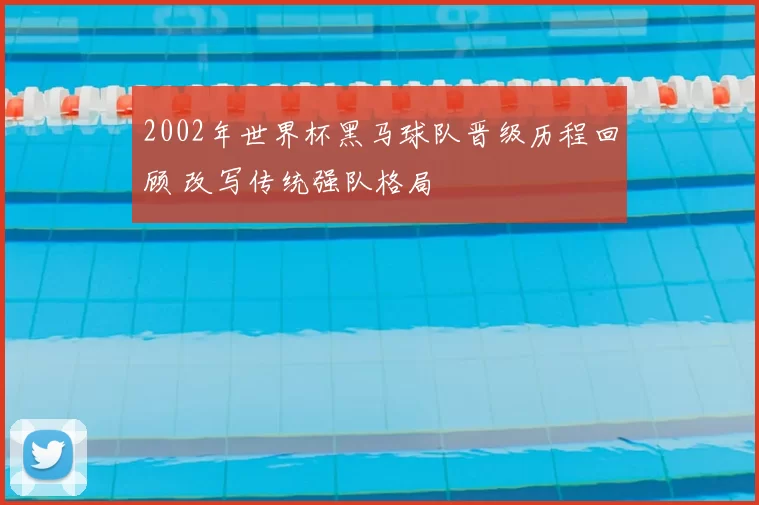 2002年世界杯黑马球队晋级历程回顾 改写传统强队格局