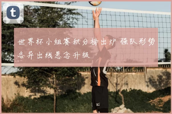 世界杯小组赛积分榜出炉 强队形势各异出线悬念升级