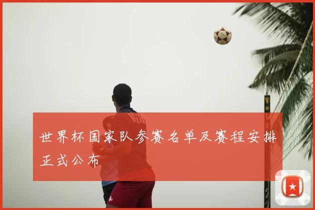 世界杯国家队参赛名单及赛程安排正式公布